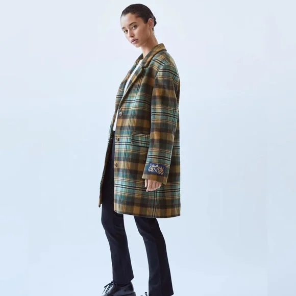 Aritzia plaid deals coat